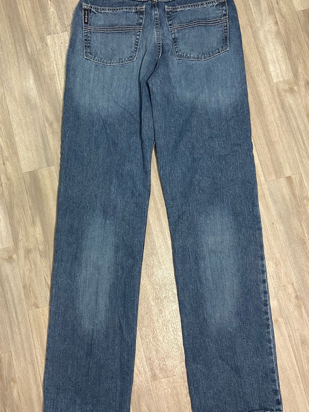 Cinch Black Label 2.0 Western Jeans Blue Denim Straight Leg Whisker Men's 30x36